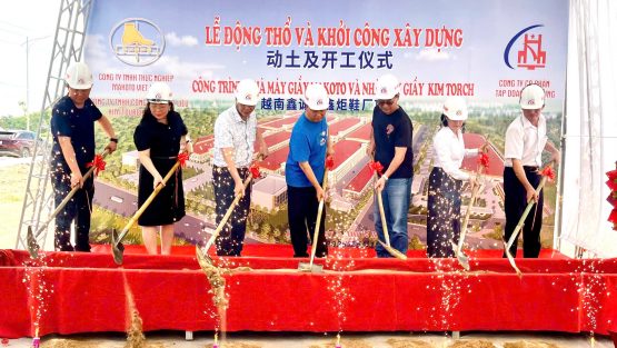 Tập đoàn Việt Hưng tổ chức Lễ động thổ và khởi công dự án Nhà máy giầy Makoto và Nhà máy giầy Kim Torch